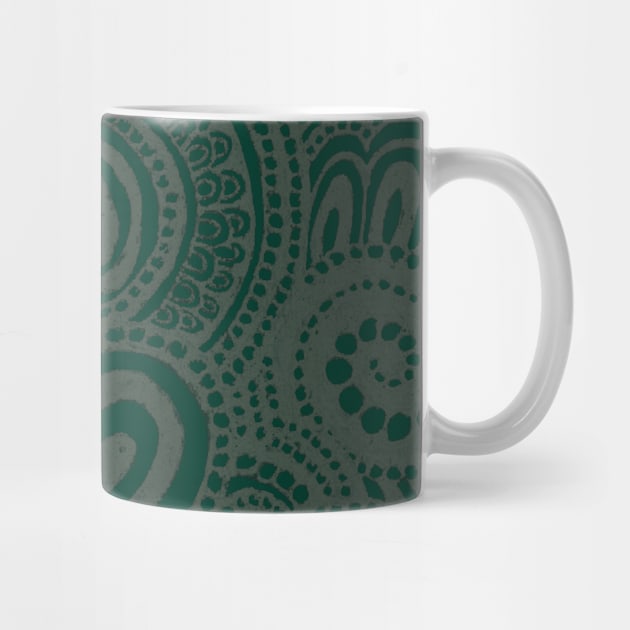 Silver Green Pina Swirls by AmyMinori